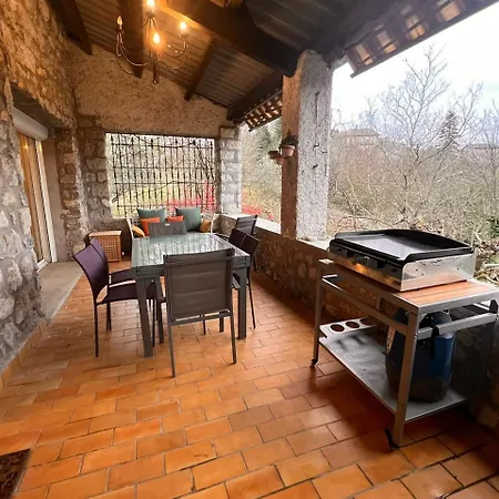 Maison A Balazuc, Terrasse Avec Vue Sur L'ardeche *