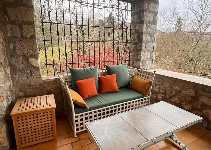 Maison A Balazuc, Terrasse Avec Vue Sur L'ardeche 펜션